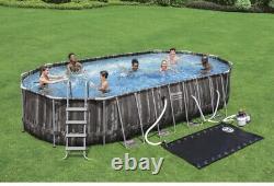 NEW Bestway above ground Pool 24'x12'x48 sandfilter, Cover, Ladder, pump, solar
