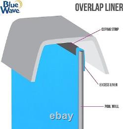 NEW Blue Wave 12Ft X 24Ft Standard Gauge Oval Overlap Pool Liner NL330-20 Blue