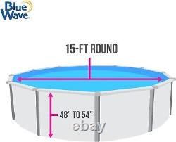 NEW Blue Wave 15 Ft Standard Gauge Round Overlap Pool Liner NL322-20 Blue