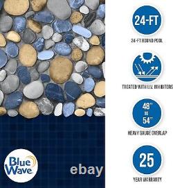 NEW Blue Wave Seaside 24Ft Standard Gauge Round Overlap Pool Liner NL402-20