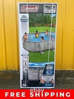 NEW Coleman Power Steel 16ft x 10ft x 48 inch Deluxe Pool with Filter & Ladder