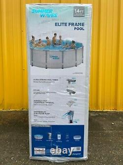 NEW Summer Waves 14ft Elite Frame Pool with Filter, Pump, Cover, & Ladder