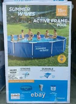 NEW Summer Waves 15 ft x 33 in Active Frame Pool with Filter Pump SHIPS TODAY