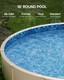 New 18-ft Round Above Ground Pool Liner, Overlap Pool Liners, Standard Gauge Vi