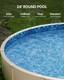 New 24-ft Round Above Ground Pool Liner, Unibead Pool Liners, Standard Gauge, 5