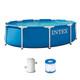 New Metal Frame Multiple Sizes above Ground Swimming Pool Set WithFilter Pump