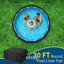 Non-Woven Pool Liner Pad for Above Ground Pools Puncture Weed Barrier 30ft Round