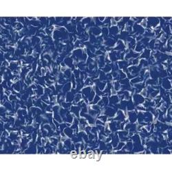 Ocean Blue Crystal Overlap 12 x 24 oval 15-mil Blue Vinyl Pool Liner