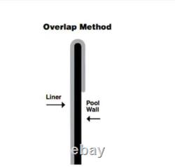 Ocean Blue Crystal Overlap 12 x 24 oval 15-mil Blue Vinyl Pool Liner