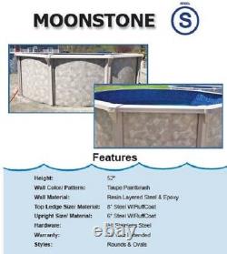 Oval Above Ground Swimming Pool Package Pool, Liner, Skimmer Kit