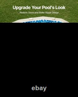 Oval Pool Liner 12x24ft Overlap Style Pool Liner 54in Wall Height Durable