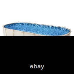 Oval Pool Liner 12x24ft Overlap Style Pool Liner 54in Wall Height Durable