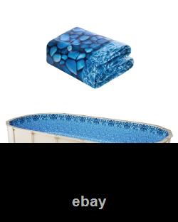 Oval Pool Liner 12x24ft Unibead Style Pool Liner 52in Wall Height Durable