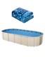 Oval Pool Liner 15x30ft Overlap Style Pool Liner 54in Wall Height Durable