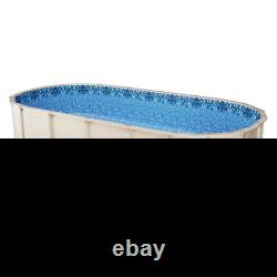 Oval Pool Liner 15x30ft Overlap Style Pool Liner 54in Wall Height Durable