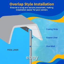 Overlap 15 ft Round Pool Liner for Above-Ground Steel Wall Pools Weather