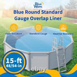 Overlap 15 ft Round Pool Liner for Above-Ground Steel Wall Pools Weather