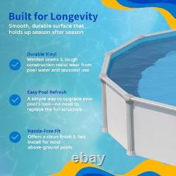 Overlap 18 ft Round Pool Liner for Above-Ground Steel Wall Pools 18-FT