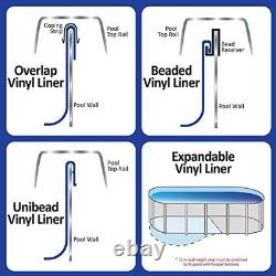 Overlap 21 ft Round Pool Liner for Above-Ground Steel Wall Pools 21-FT Overlap 21 ft Round Pool Liner for Above-Ground Steel Wall Pools 21-FT