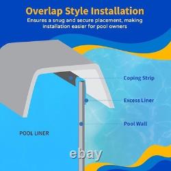 Overlap Pool Liner Above Ground Steel Wall Weather Resistant Vinyl Accessories