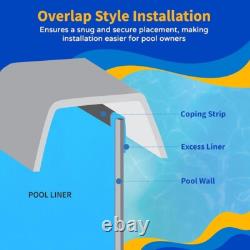 Overlap Pool Liner Above Ground Steel Wall Weather Resistant Vinyl Accessories