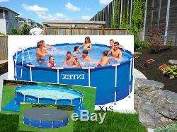 Oversized Above Ground Swimming Pool Backyard Round Pools Portable Liner Kit Fun