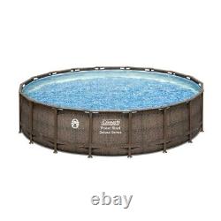 PALMDALE Local Pickup Coleman 18ft x 48in Power Steel Deluxe Above Ground Pool