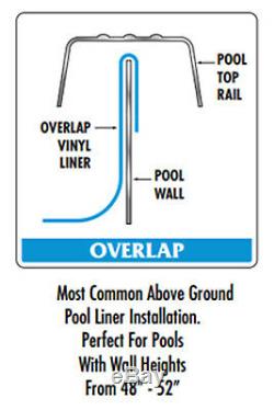 PEBBLE CREEK Above Ground Swimming Pool Overlap Replacement Liner -(Choose Size)