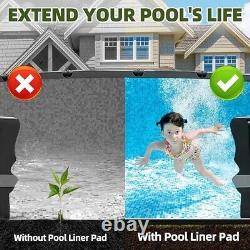 POOLERGETIC 24Ft Pool Liner Pad For Above Ground Pools Durable Felt Material