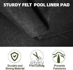 POOLERGETIC 24Ft Pool Liner Pad For Above Ground Pools Durable Felt Material