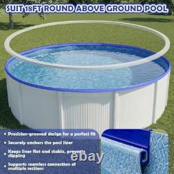 Pcs 18 ft Bead Receiver Round Above Ground Pool Liners Blue Beaded Pool 44