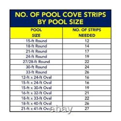Peel & Stick Above Ground Pool Cove 48 In HDPE Foam Liner Protection 19 Count