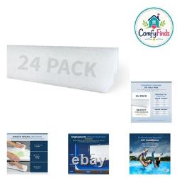 Peel and Stick Pool Cove Foam 24 Pack 98 Feet HDPE Above Ground Pool Liner