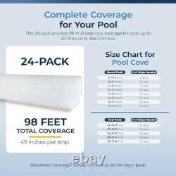 Peel and Stick Pool Cove Foam 24 Pack 98 Feet HDPE Above Ground Pool Liner
