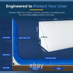 Peel and Stick Pool Cove for Above Ground Pools 19-Pack, 77-Ft Liner Coverage