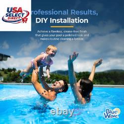 Peel and Stick Pool Cove for Above Ground Pools, 19-Pack HDPE
