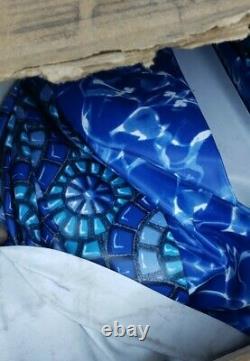 Pegasus Monteray 24' x 48 or 52 Pool Liner Round Overlap 20 Gauge Blue