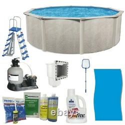 Phoenix 24' x 52 Frame Above Ground Swimming Pool with Pump, Ladder, & Hardware