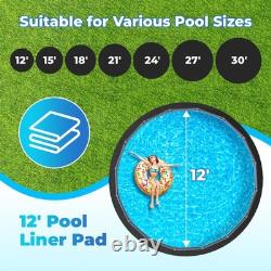 Pool Liner Pad 27 Round Heavy Duty Underlayment Above Ground AquaJoyer Thicker