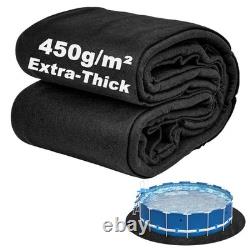 Pool Liner Pad for Above Ground Pools, 12 FT Round Extra-Thick Pool Mat, Seam