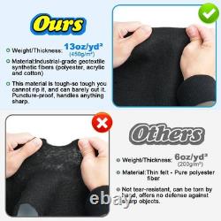 Pool Liner Pad for Above Ground Pools, 12 FT Round Extra-Thick Pool Mat, Seam