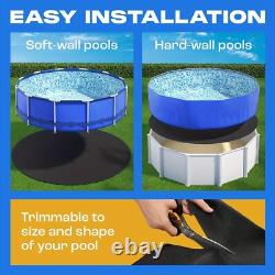 Pool Liner Pad for Above Ground Swimming Pool 15ft Round Under Pool Mat Shield