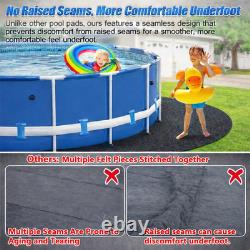 Pool Liner Pad for above Ground Pools, 18 FT round Extra-Thick Pool Mat, Seamles