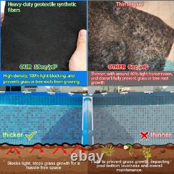 Pool Liner Pad for above Ground Pools, 18 FT round Extra-Thick Pool Mat, Seamles
