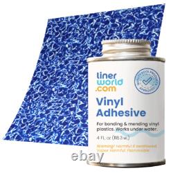 Pool Liner Patch & Repair Kit 2'x2' Vinyl Patch + 4oz Glue 3 Patterns