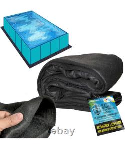 Pool Supply Ground Shield 16x32 ft Heavy Duty Rectangle Pool Liner Pad