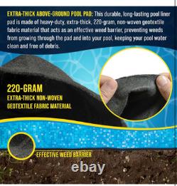 Pool Supply Ground Shield 16x32 ft Heavy Duty Rectangle Pool Liner Pad