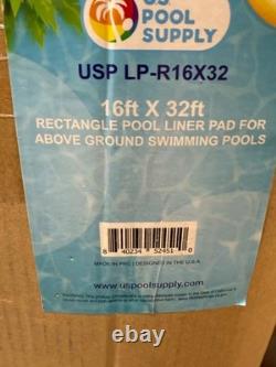 Pool Supply Ground Shield 16x32 ft Heavy Duty Rectangle Pool Liner Pad