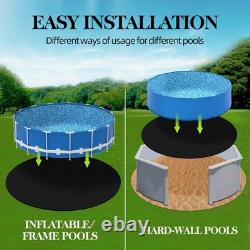 Poolergetic 24-Foot Pool Liner Pad for Above Ground Pools, Round Under Pool M