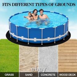 Poolergetic 24-Foot Pool Liner Pad for Above Ground Pools, Round Under Pool M